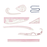 9pc French Curve Ruler Set DIY Sewing Pattern Measuring Tool for Dressmaker