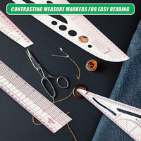 9pc French Curve Ruler Set DIY Sewing Pattern Measuring Tool for Dressmaker Home & Garden Kings Warehouse 