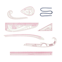 9pc French Curve Ruler Set DIY Sewing Pattern Measuring Tool for Dressmaker Home & Garden Kings Warehouse 