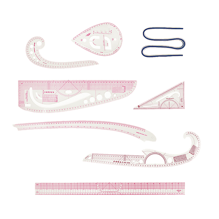 9pc French Curve Ruler Set DIY Sewing Pattern Measuring Tool for Dressmaker Home & Garden Kings Warehouse 
