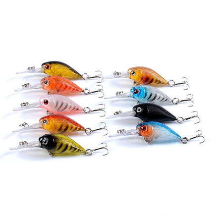 9x Popper Crank 5.7cm Fishing Lure Lures Surface Tackle Fresh Saltwater Kings Warehouse 