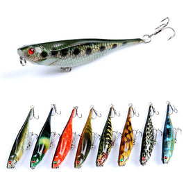9x Popper Poppers 9.9cm Fishing Lure Lures Surface Tackle Fresh Saltwater Kings Warehouse 