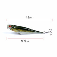 9x Popper Poppers 9.9cm Fishing Lure Lures Surface Tackle Fresh Saltwater Kings Warehouse 