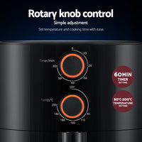 4L Air Fryer Knob Control 1500W