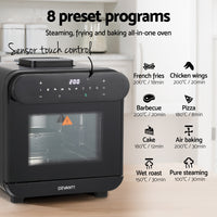 Devanti Steam Air Fryer Oven 15L W/ LCD Touch 1600W