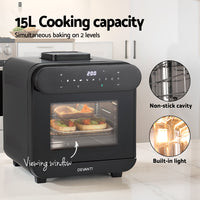 Steam Air Fryer Oven 15L W/ LCD Touch 1600W