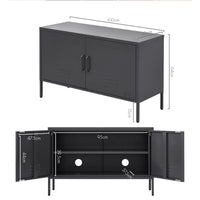 Buffet Sideboard Metal Cabinet - BASE Charcoal