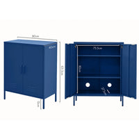 Artiss Buffet Sideboard Metal Cabinet - SWEETHEART Blue