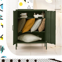 Buffet Sideboard Metal Cabinet - SWEETHEART Green