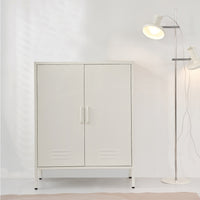 Artiss Buffet Sideboard Metal Cabinet - SWEETHEART White