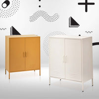 Buffet Sideboard Metal Cabinet - SWEETHEART Yellow