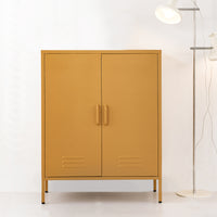 Buffet Sideboard Metal Cabinet - SWEETHEART Yellow