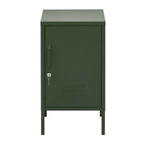 Bedside Table Metal Cabinet - Green