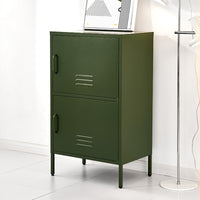 Buffet Sideboard Metal Cabinet - DOUBLE Green