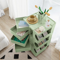 Storage Trolley Bedside Table 5 Tier Cart Boby Replica Green