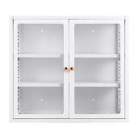 Artiss Buffet Cabinet Sideboard Wall Mounted Clear Display Storage 60cm White