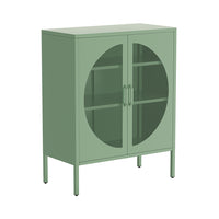 Buffet Sideboard Metal Cabinet - ELSA Green