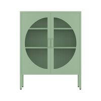 Buffet Sideboard Metal Cabinet - ELSA Green