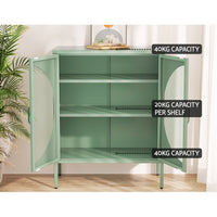 Buffet Sideboard Metal Cabinet - ELSA Green