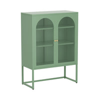 Buffet Sideboard Metal Cabinet - ELMA Green