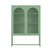 Buffet Sideboard Metal Cabinet - ELMA Green