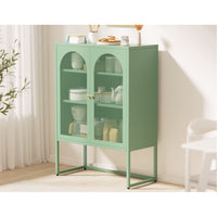 Buffet Sideboard Metal Cabinet - ELMA Green