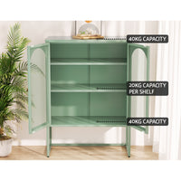 Buffet Sideboard Metal Cabinet - ELMA Green