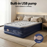 Weisshorn Air Mattress Single Inflatable Bed 46cm Air bed Cube