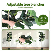Artiss 150cm Artificial Fiddle Tree Faux Trees Indoor Decor Artificial Plants Lifelike Plant 1.5M