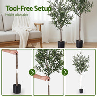 Artiss 155cm Artificial Olive Tree Faux Trees Indoor Decor Artificial Plants Lifelike Plant