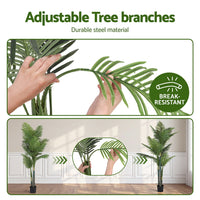 Artiss 180cm Artificial Palm Tree Faux Trees Indoor Decor Artificial Plants Lifelike Plant 1.8M