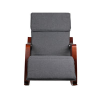 Rocking Armchair Footrest Nursing Charcoal Afton