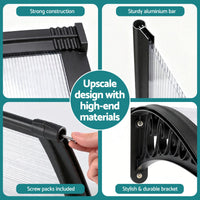 Instahut Window Door Awning 0.8mx2m Transparent