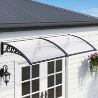 Instahut Window Door Awning 0.8mx2m Transparent