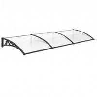 Instahut Window Door Awning 0.8mx3m Transparent