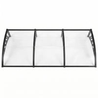 Instahut Window Door Awning 0.8mx3m Transparent