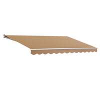 Retractable Folding Arm Awning Manual Sunshade 2.5Mx2M Beige