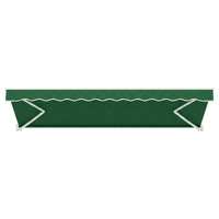Instahut Retractable Folding Arm Awning Motorised Sunshade 5Mx3M Dark Green