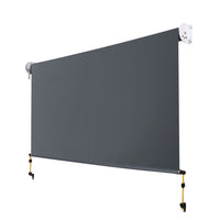 1.8X2.5M Outdoor Blinds Awning Roll Down Canopy Retractable Outdoor Blinds Window Shade Grey