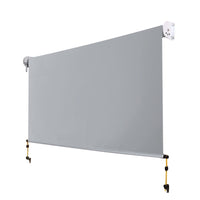 3X2.5M Outdoor Blinds Awning Roll Down Screen Fabric Blinds Outdoor Window Shade Grey