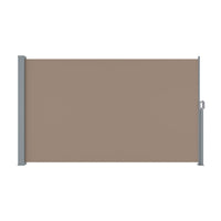 Side Awning Sun Shade Outdoor Blinds Retractable Screen 1.8X3M Brown