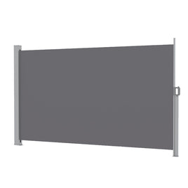 Instahut 1.8X3.5M Side Awning Retractable Privacy Screen Outdoor Sun Shade Grey