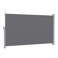 Instahut 1.8X3.5M Side Awning Retractable Privacy Screen Outdoor Sun Shade Grey