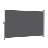Instahut 2X3.5M Side Awning Retractable Privacy Screen Outdoor Sun Shade Grey
