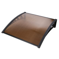 Instahut Window Door Awning 1mx1m Brown