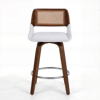 Artiss Wooden Bar Stools Swivel Kitchen Counter Stool Chair 60cm Seat Height