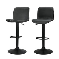 2x Bar Stools Kitchen Swivel Bar Stool Gas Lift Chairs Barstools Black