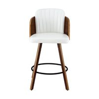 Artiss Wooden Bar Stools Swivel Kitchen Counter Stool Chair 58cm Seat Height