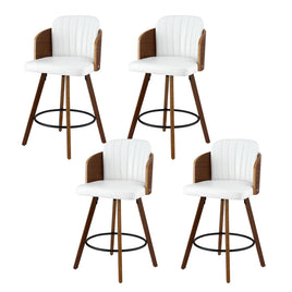 Artiss Wooden Bar Stools Swivel Kitchen Counter Stool Chair 58cm Seat Height