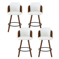 Artiss Wooden Bar Stools Swivel Kitchen Counter Stool Chair 58cm Seat Height